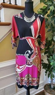 Saint Tropez West Size 8 Poly Spandex Dress