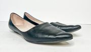 J.Jill Black Leather Pointed Flats Size 7.5 Women’s