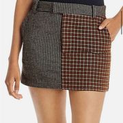 RAILS Women’s Wool Blend Houndstooth Mini Skirt NWT size XL