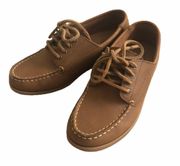 Brown Leather Boat Shoes