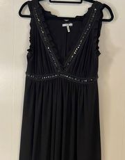 Metro 7 Sleeveless Black Dress Sz L