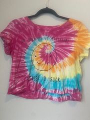 Tie Dye Cropped T-Shirt