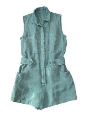 YOUNG BROKE & FABULOUS  HUDSON ROMPER  Military Green Small