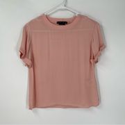 Alice + Olivia Classics Pink Sheer Tee