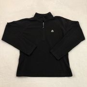 Vintage 90s Nike ACG Black 1/4 Zip Fleece Pullover Sweatshirt Therma Women’s L.