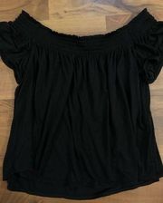 Cute black off the shoulder shirt