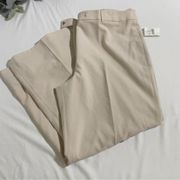 Bloomingdale's Women's Dress Pants Trousers Wide Leg Beige NWT 16