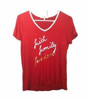 Wishful Park Red Graphic Tee Sz M