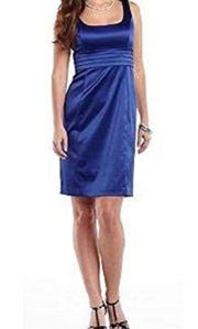 Cape Grace dazling blue sleeveless womes nwt size 12  satin formal dress