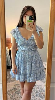 Blue Floral Dress