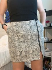 Snakeprint Skirt