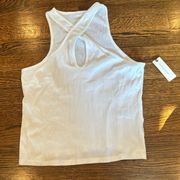 Anthropologie Cross Front Ribbed Tank NWT