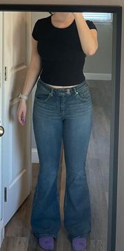 Low Rise Flare Jeans