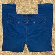 JORDACHE Royal Blue Skinny Jeans Woman’s size 16