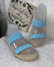 Beaded Espadrille Sandals