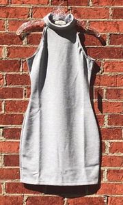 Heathered Gray Revolve  Turtleneck Bodycon Mini Dress