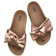 . Julisa Bow Slide Sandals Pink 6