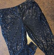 Cable & Gauge Sequin Jogger Pants NWT - size XL