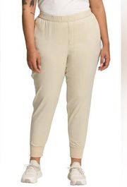 Aphrodite Jogger Pants 3X Plus Pull On Beige UPF Nylon Stretch