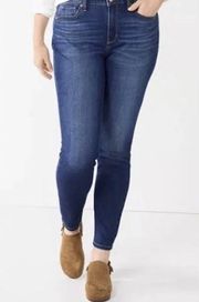 Womens Sonoma Goods For Life Curvy High Rise Skinny Jeans 4 Reg Dark Wash New