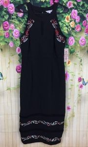 NANETTE LEPORE Black Floral Dress Size 4