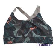 Maaji Tropical Leaf Print Activewear Sports Bra Size S