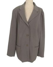 Eddie Bauer Womens Size 18 Departure 2 Button Blazer In Sage Pockets Lined JL23