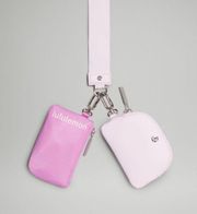 Dahlia Pink Dual Pouch Wristlet