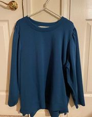 Blouse with puff sleeves