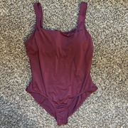 Nike One Piece Swimsuit Purple Large