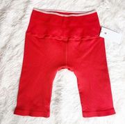 Spiritual Gangster Seamless Red Biker short