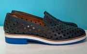 Aquatalia Leather Perforated Loafers Size 8