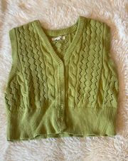 Cropped Sweater Vest