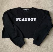 Playboy Cropped Sweatshirt