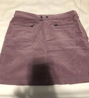 Purple Corduroy Skirt