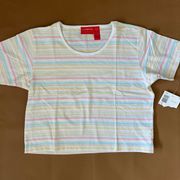 Vintage NWT Liz Claiborne Liz & Co Cropped Tee : SP