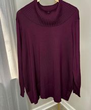 NWT  Plum Burgundy Sweater - 2X