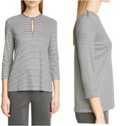 st john for nordstrom • mini stripe interlock tee