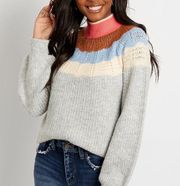 Maurice’s Ombre Mock Neck Pullover Sweater