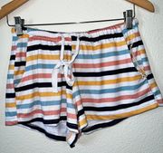 NEW  Striped Loungewear Shorts