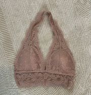 Pink padded lace bra by true 