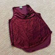 C&C California Red Velour Blouse