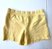 Vintage  Shorts Small 4-6 Warm Yellow Elastic Stretch Pull…