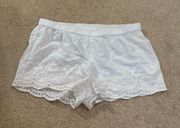 White Lace Shorts