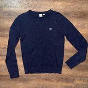 Lacoste Navy Blue Glitter Sweater Size Small