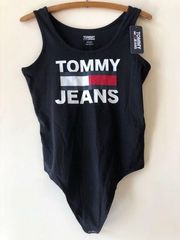 Tommy Jeans Black Tank Top Bodysuit