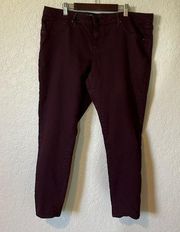 Mossimo | Dark Burgundy Super Stretch Jeggings