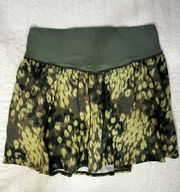 Green Skirt With Build In Shorts