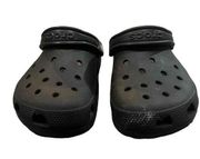 Crocs Black Ventilation Holes Pivoting Heel Strap Clogs Size Men's 7 / Women's 9