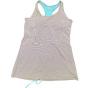 Kyodan sport tank top activewear training yoga top camisole striped Sz M